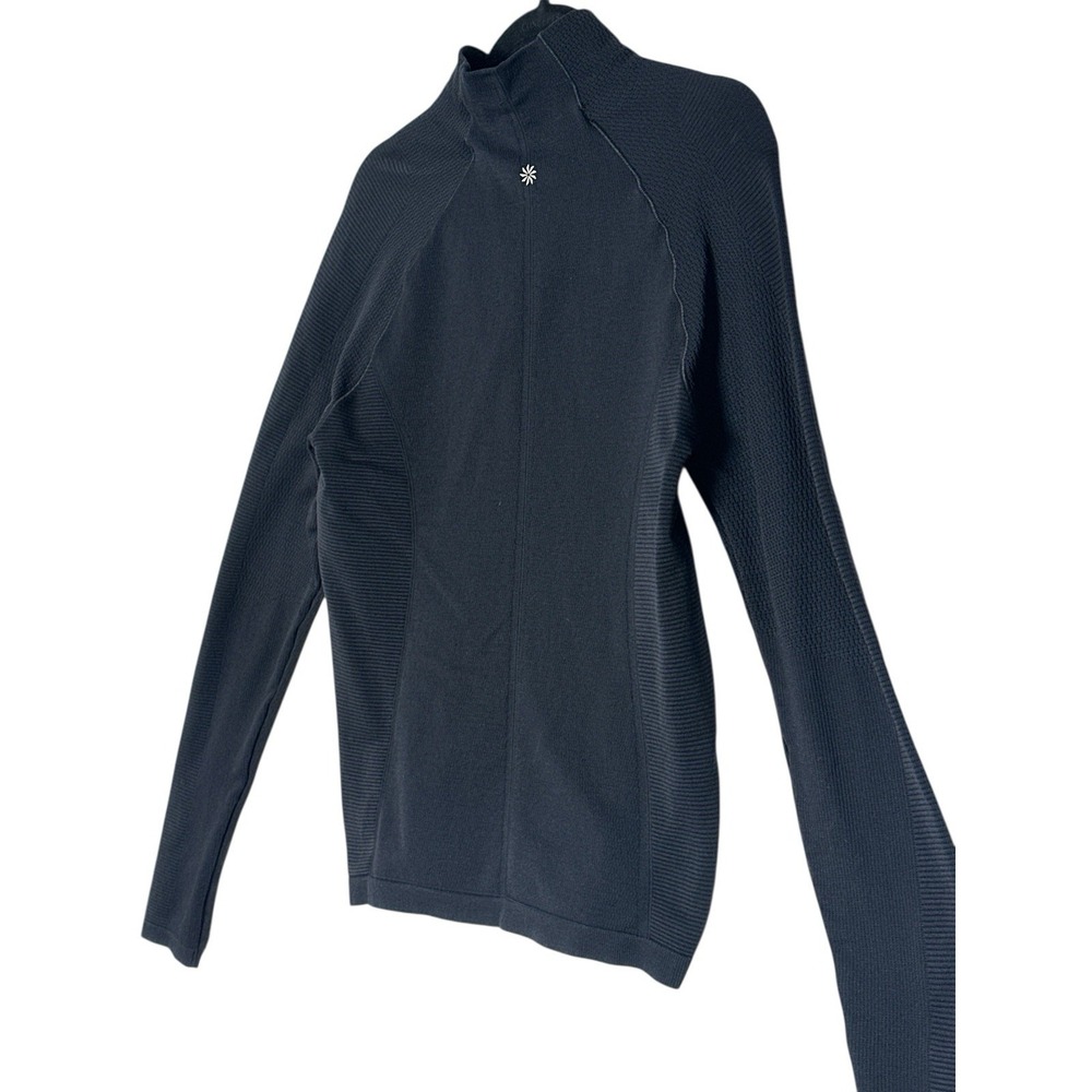 Athleta SweatShirts Women's Medium Black Long Sleeve Active 3/4 Zip Athleisure